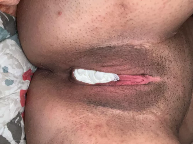 Stuffed my panties inside myself