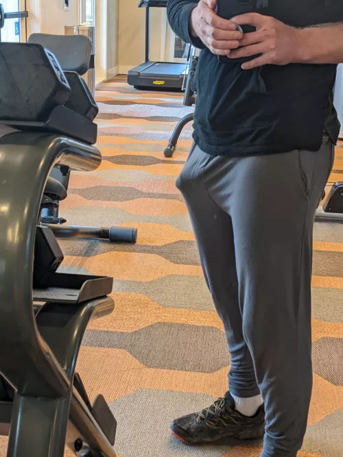 Think anyone noticed me at the gym today?