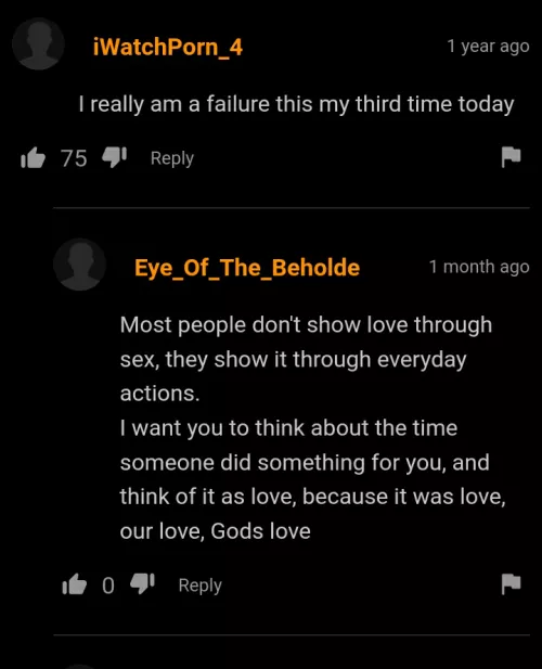 This is free therapy... on porn?