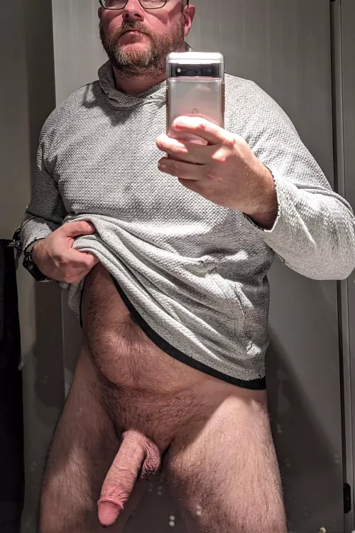 Too cold to get fully naked