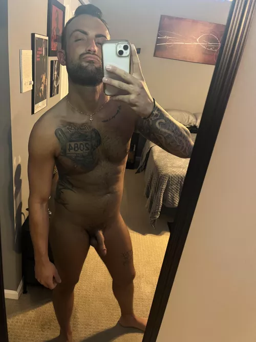 Wanna see my back tattoo? Get me down to my knees