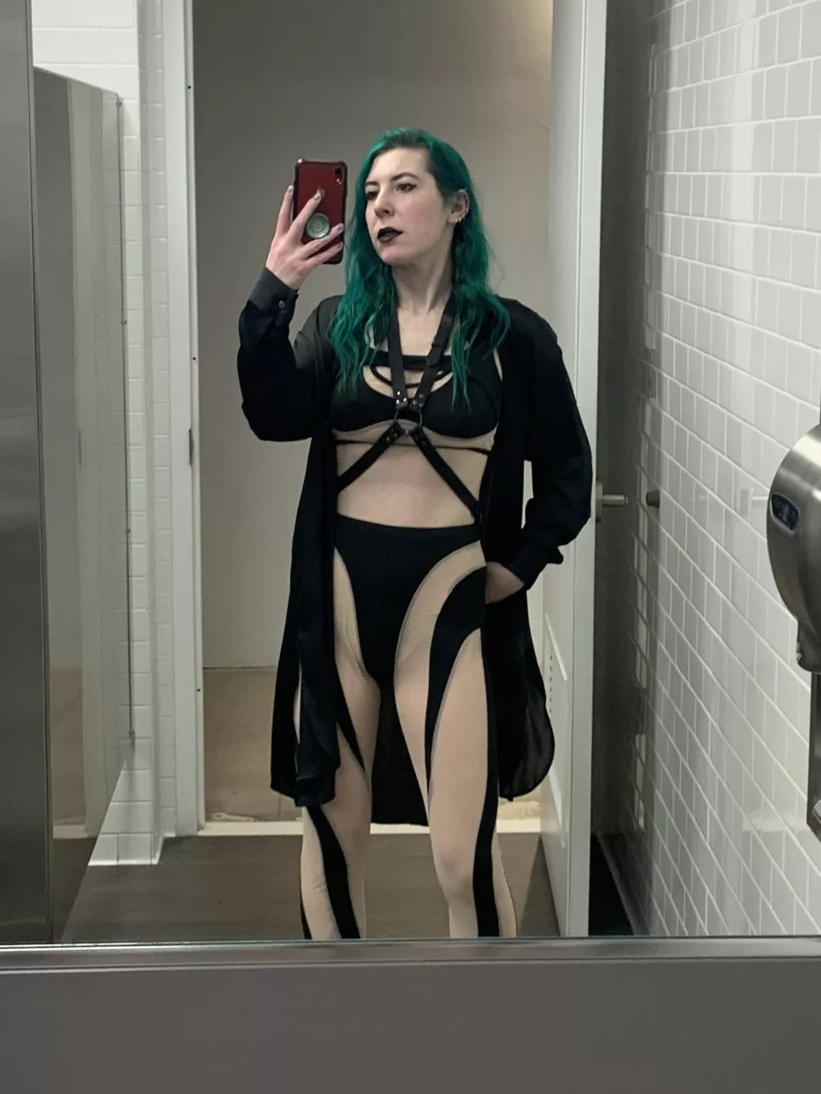 Wearing a harness out and about