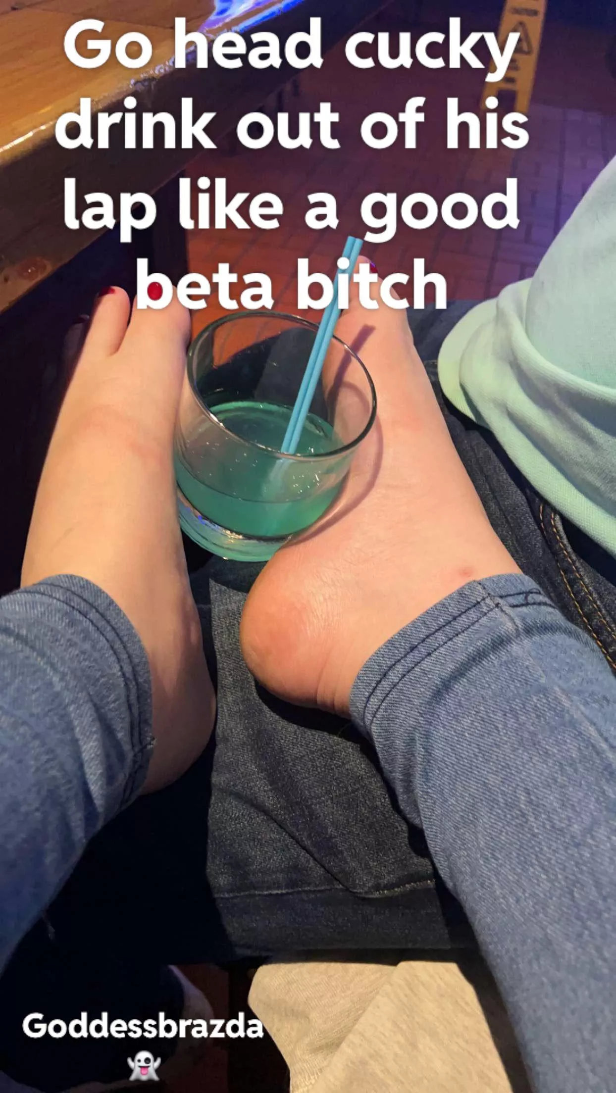 Be a good pleasure slut for our entertainment cucky