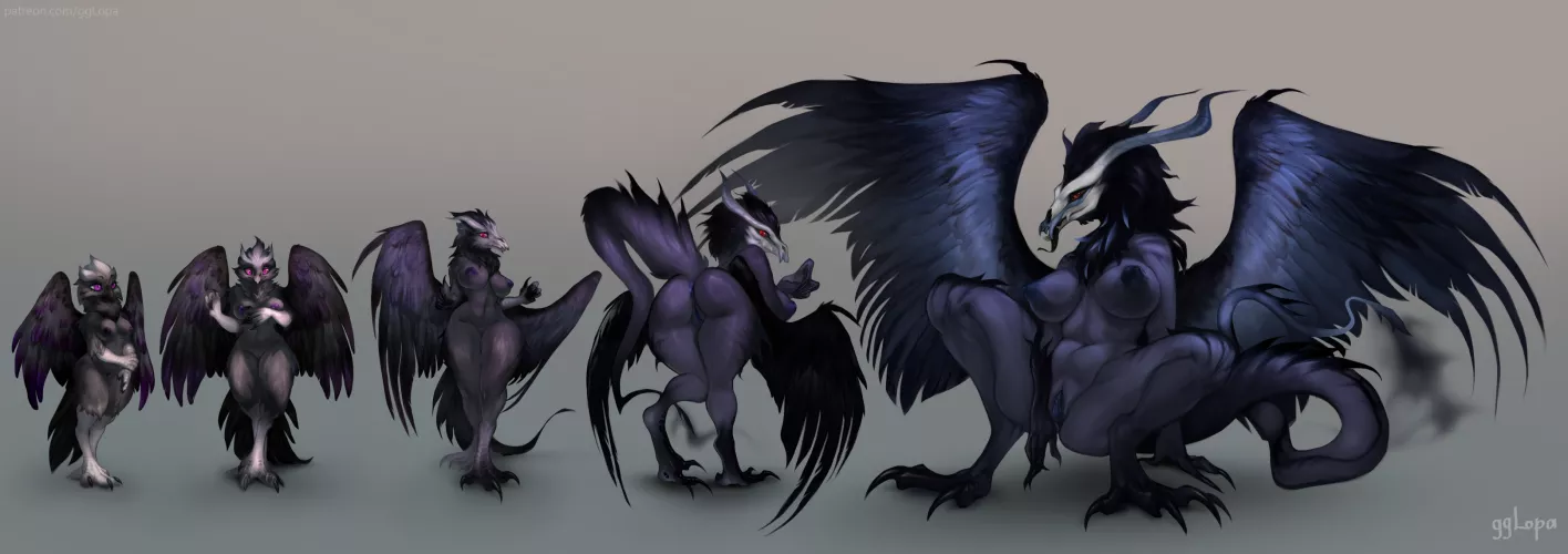 Demon birb transformation (gglopa)