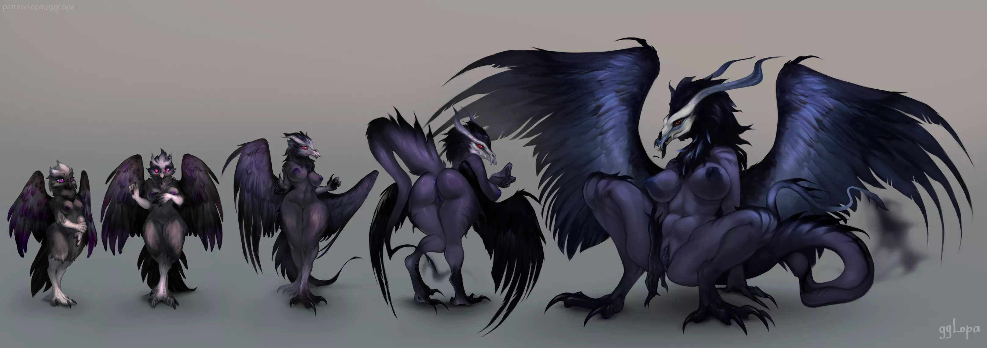 Demon birb transformation (gglopa)