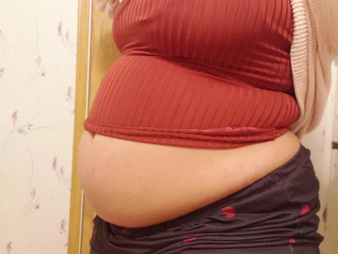 did a coke and mentos bloat ☺