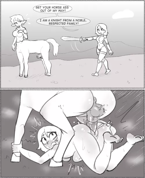 Don't be rude to the centaur futa!