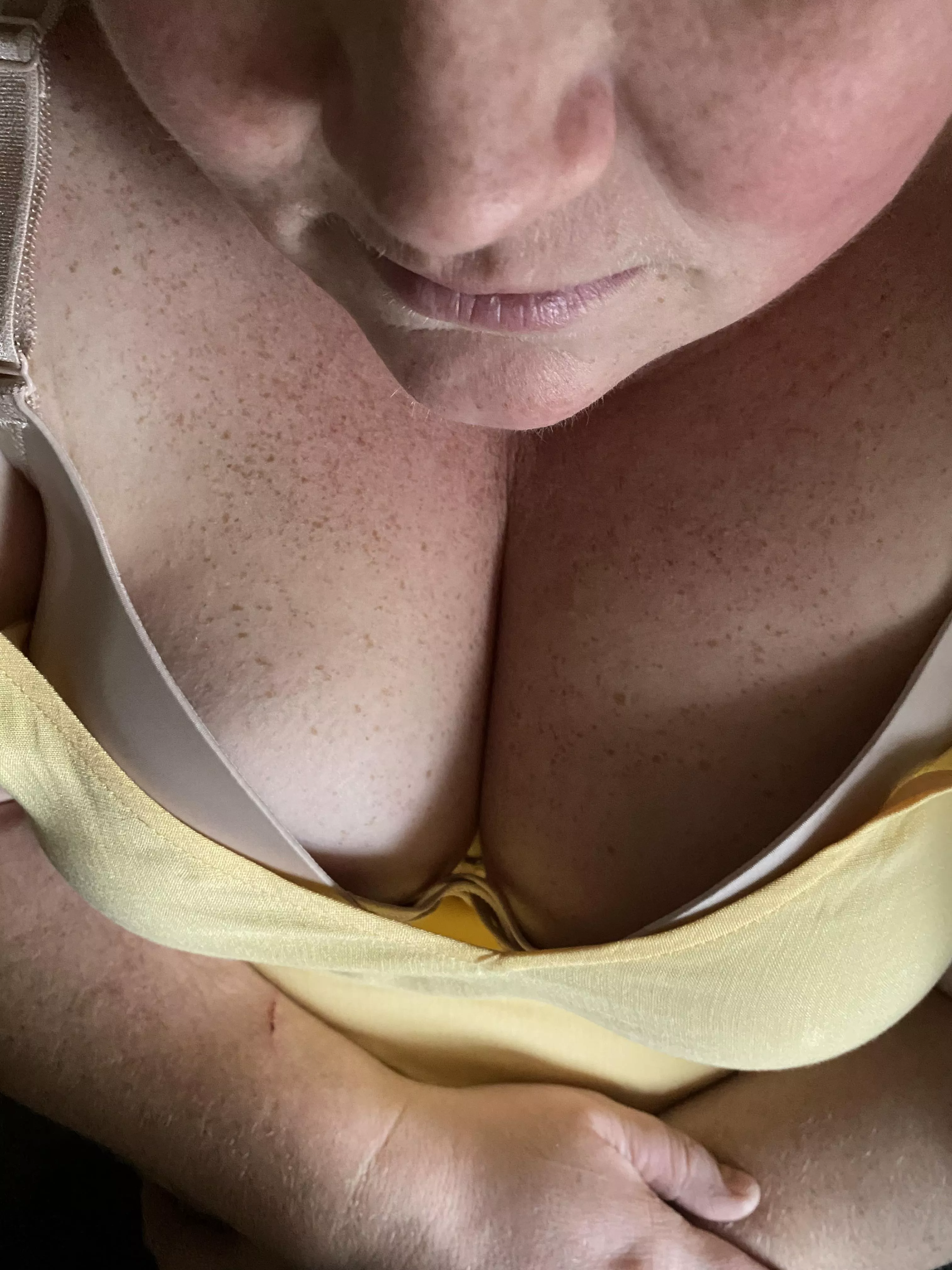 Downblouse with a bra is my personal favorite