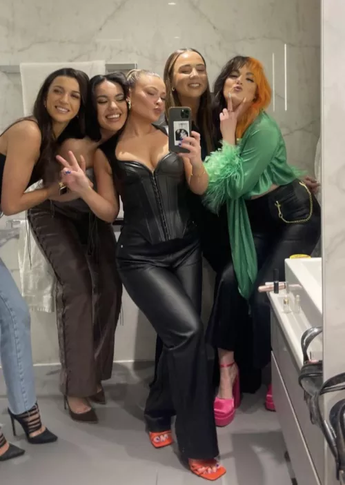 Girls going to the bathroom together. Which one you picking?