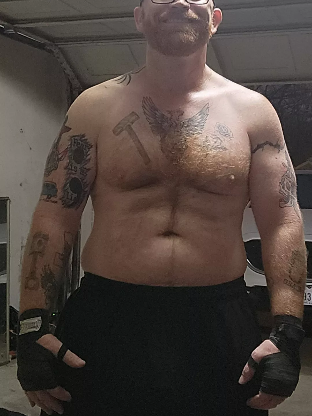 Hitting the heavy bag is a great forearm workout