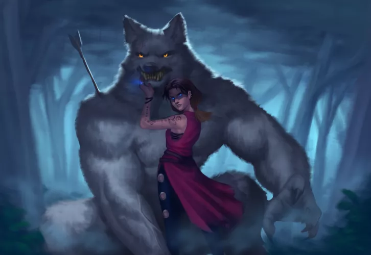 How you dare hit my furry boyfriend (art by me)