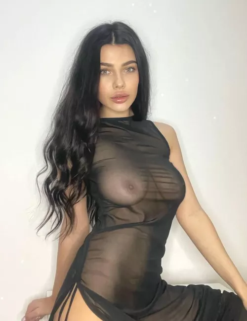 It's a challenge to fit one of my breasts in your mouth