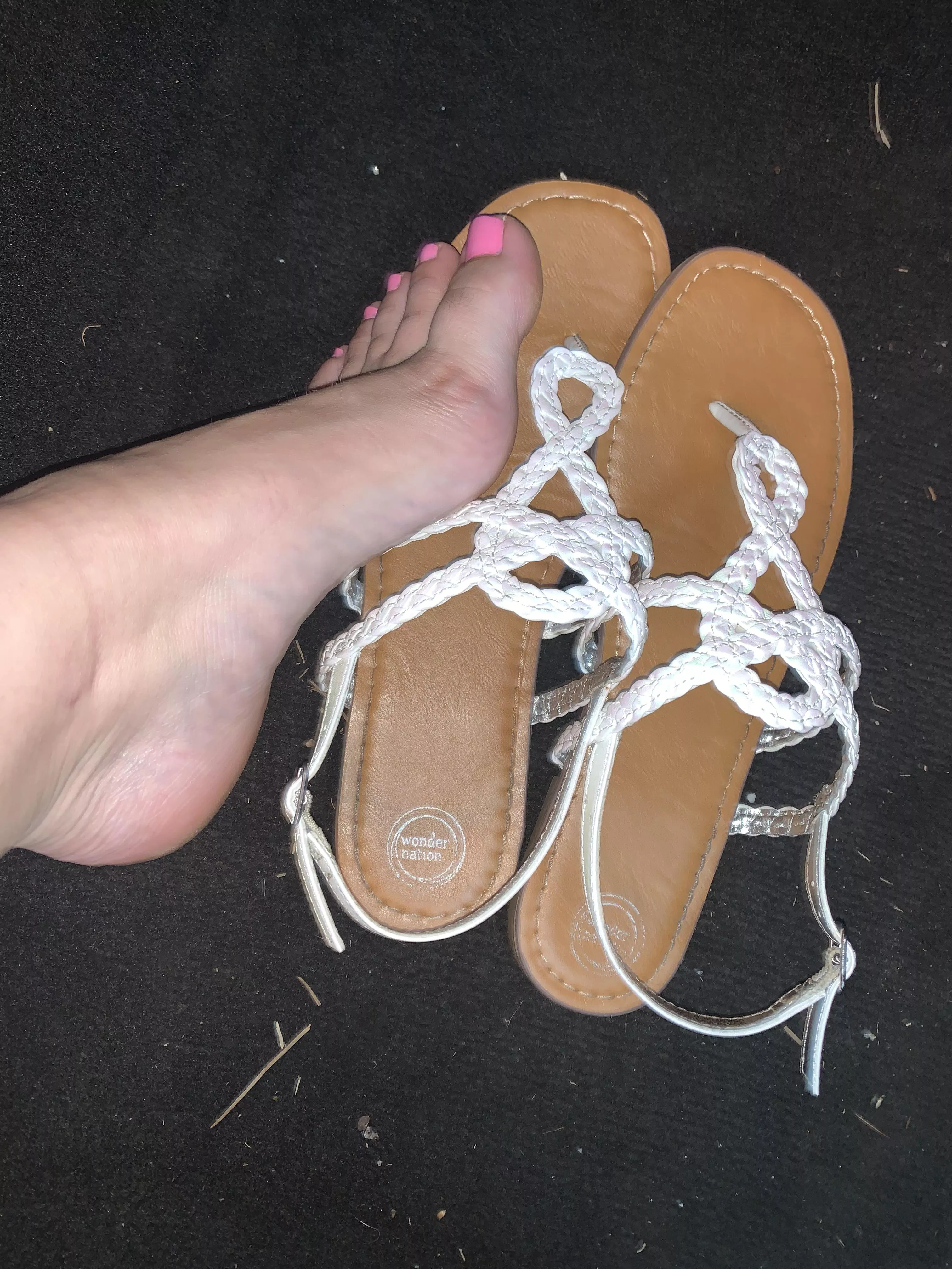 My sweet little size 6’s look so good in these sandals OC