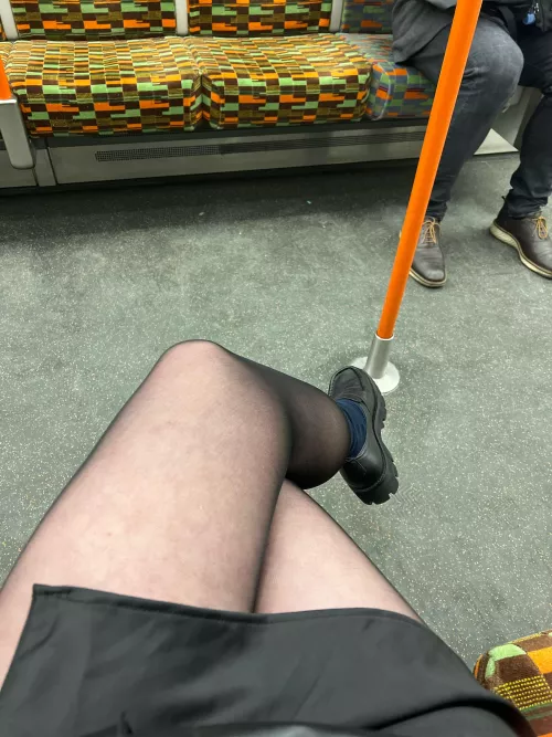 Nylons on the underground. Would you be staring?