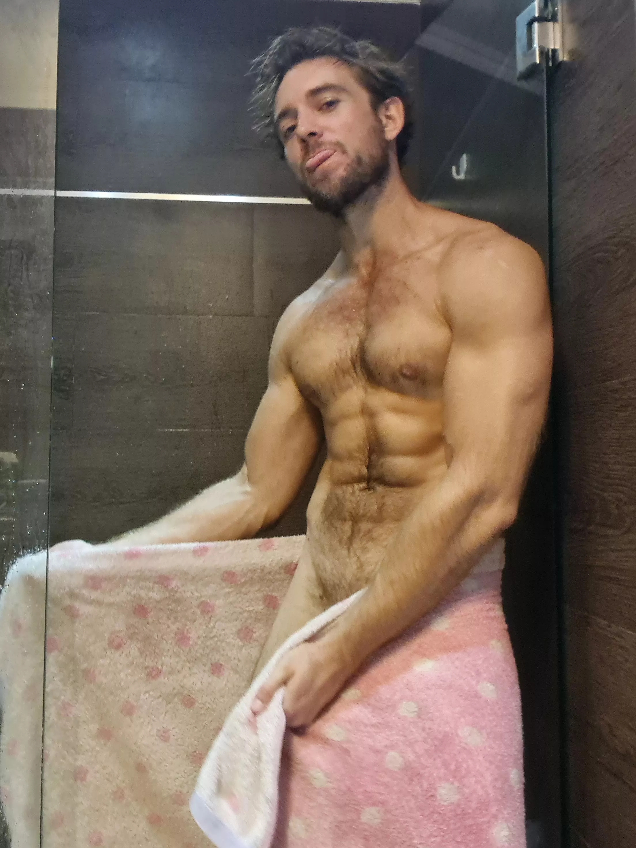 shower with me? if you want of course