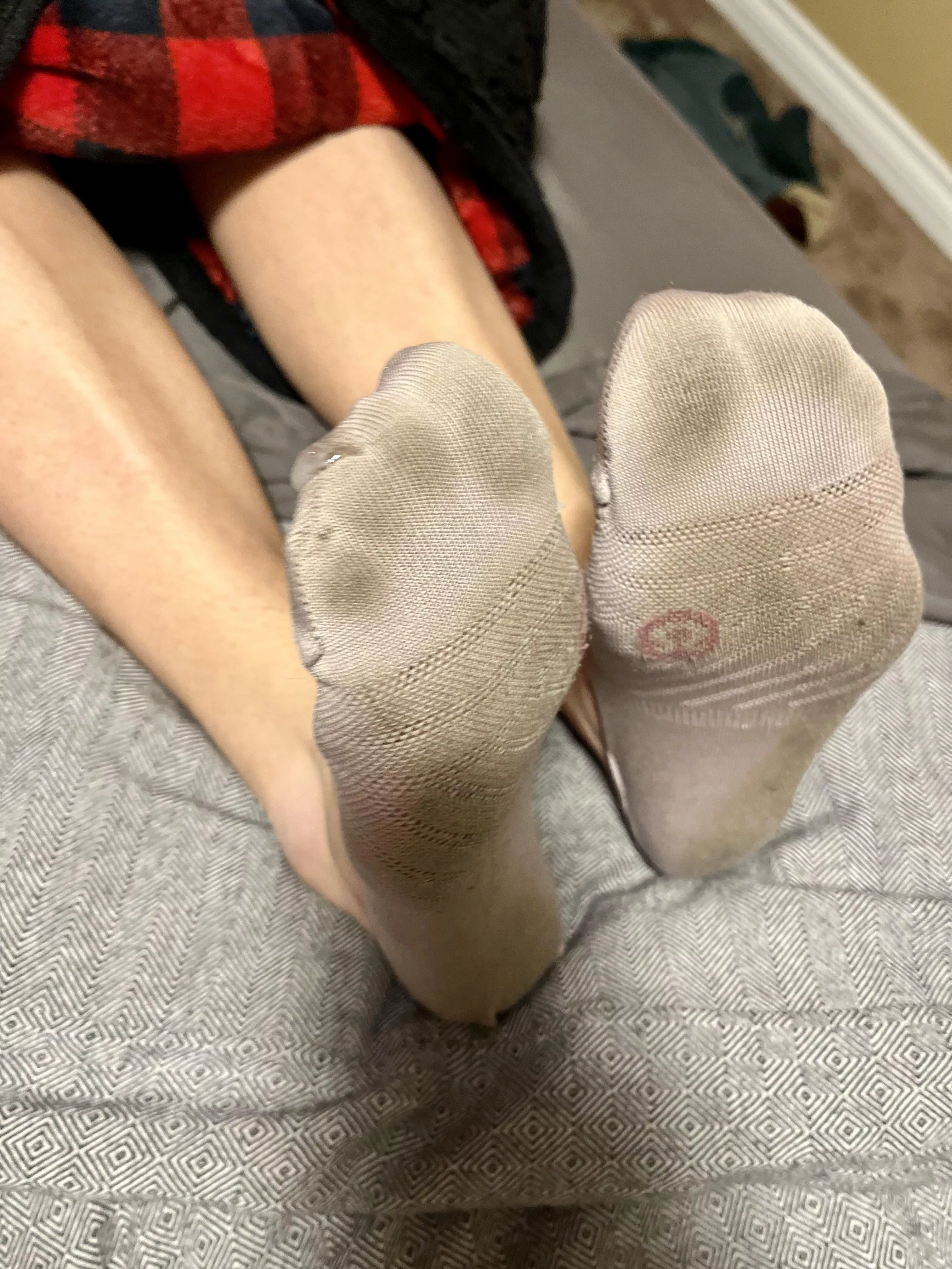 These Lulu ped socks got completely covered😈 let me know if you want to see?💦🔥