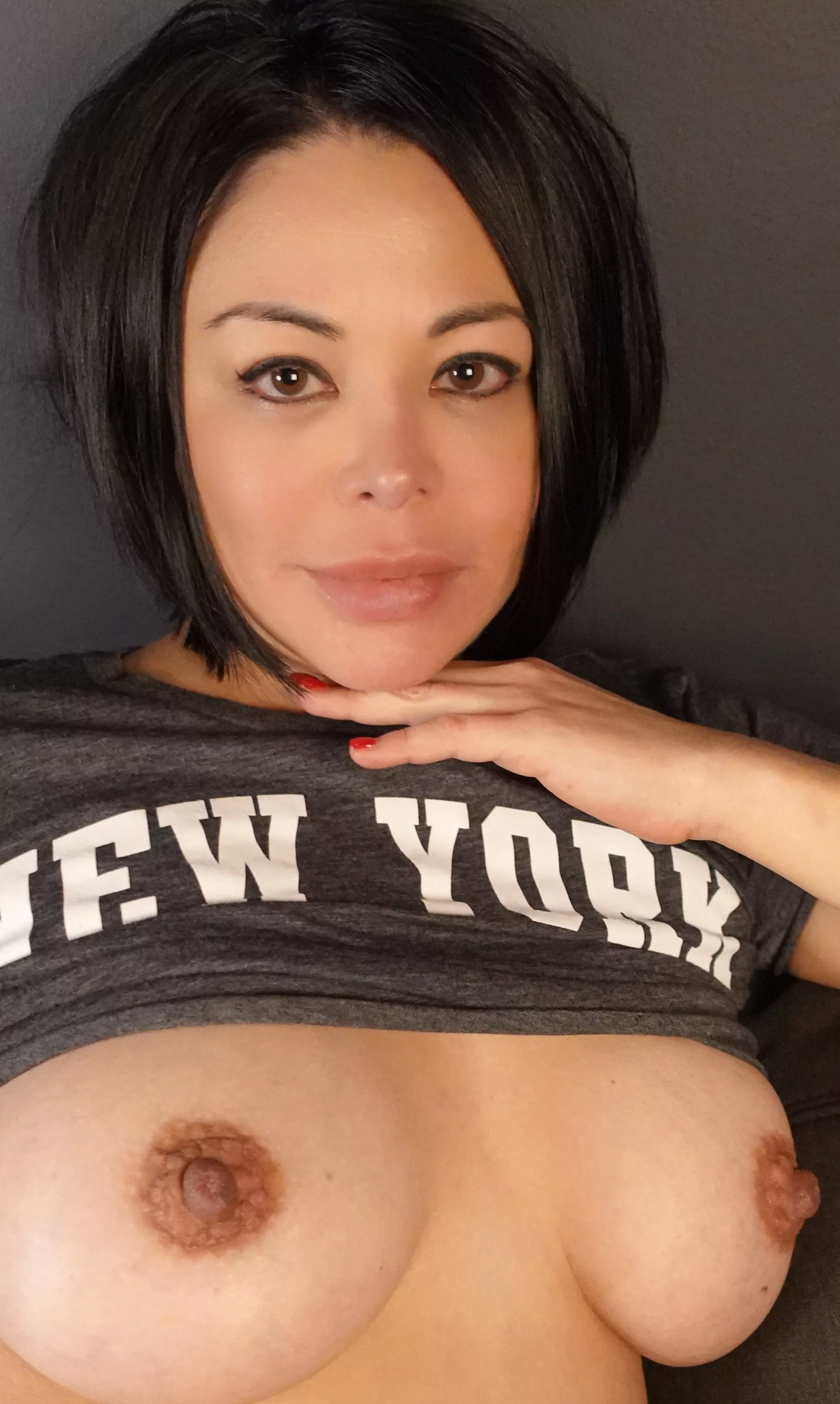 This little crop top just couldn't contain the girls yesterday!