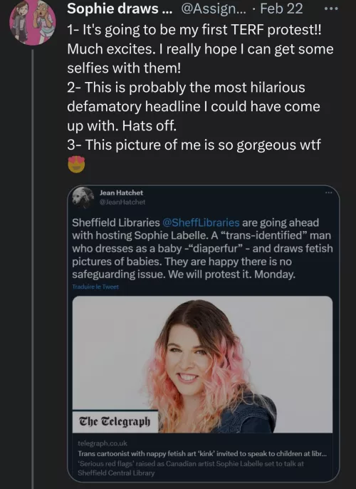 Trans Author and Artist attacked by terfs for being ABDL