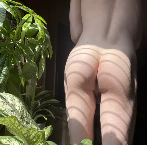 Wanna grab my smooth and soft peaches? 😏