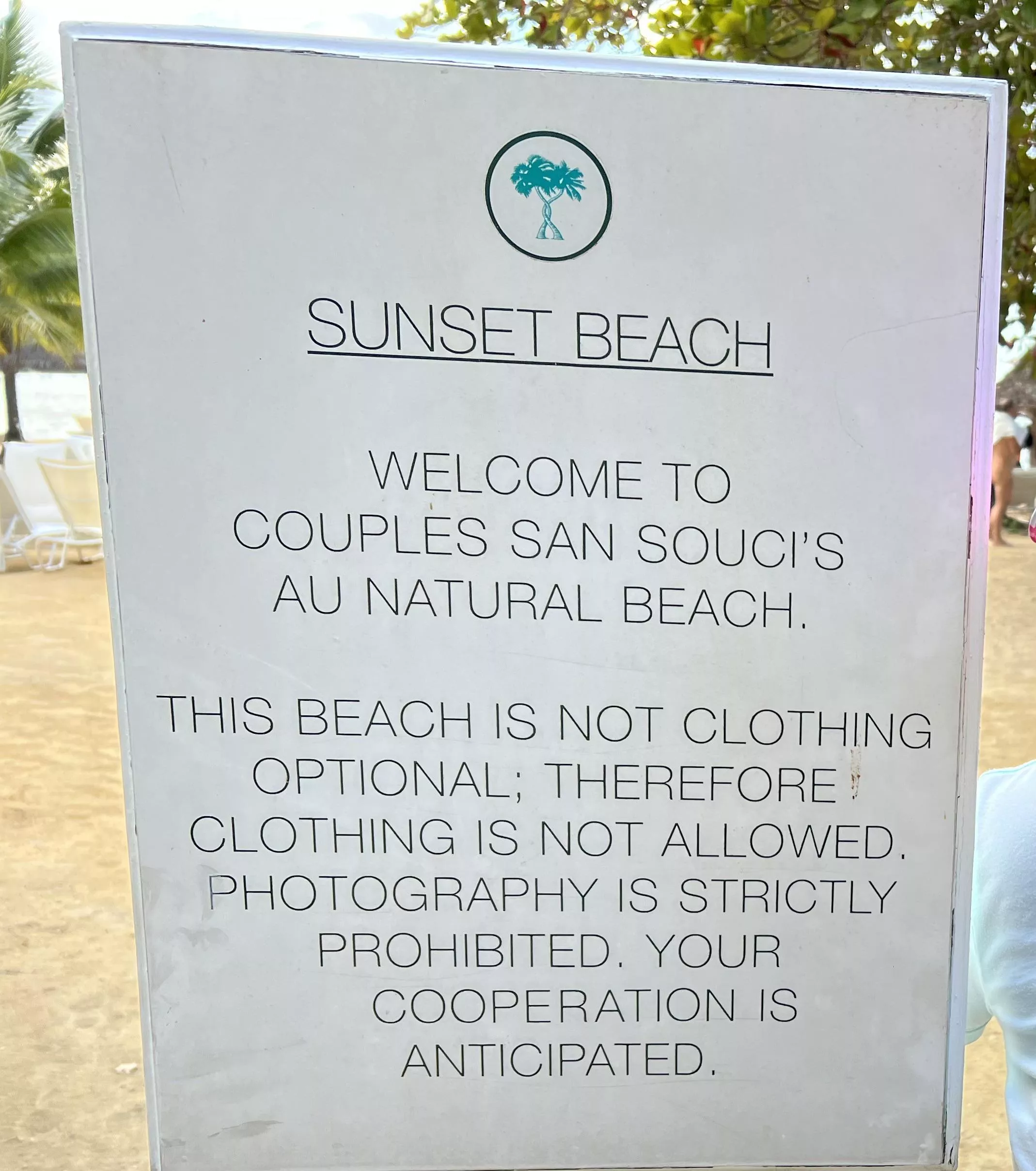 When the beach tells you either be nude or not at all. 🏖️