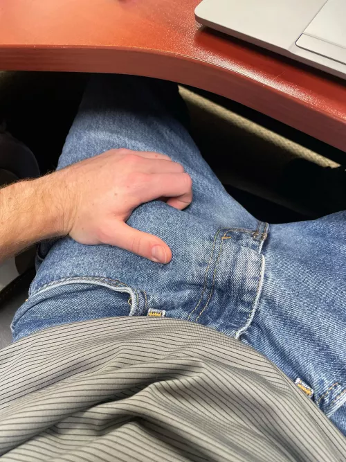 Young man trying to survive corporate America.. happy Friday!