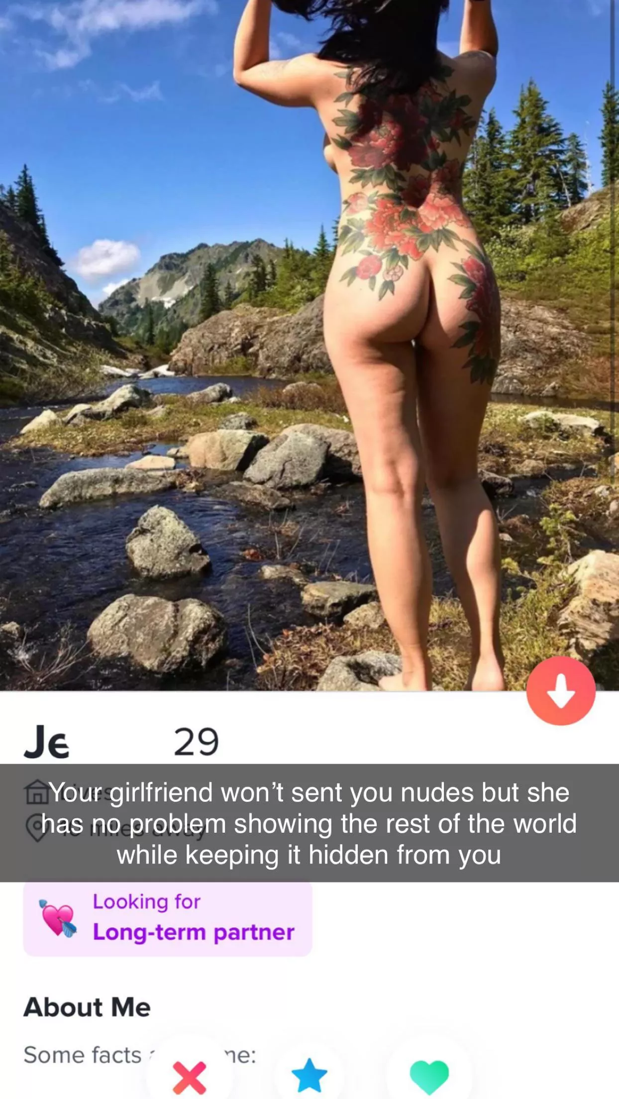 Your girlfriend joined Tinder behind your back
