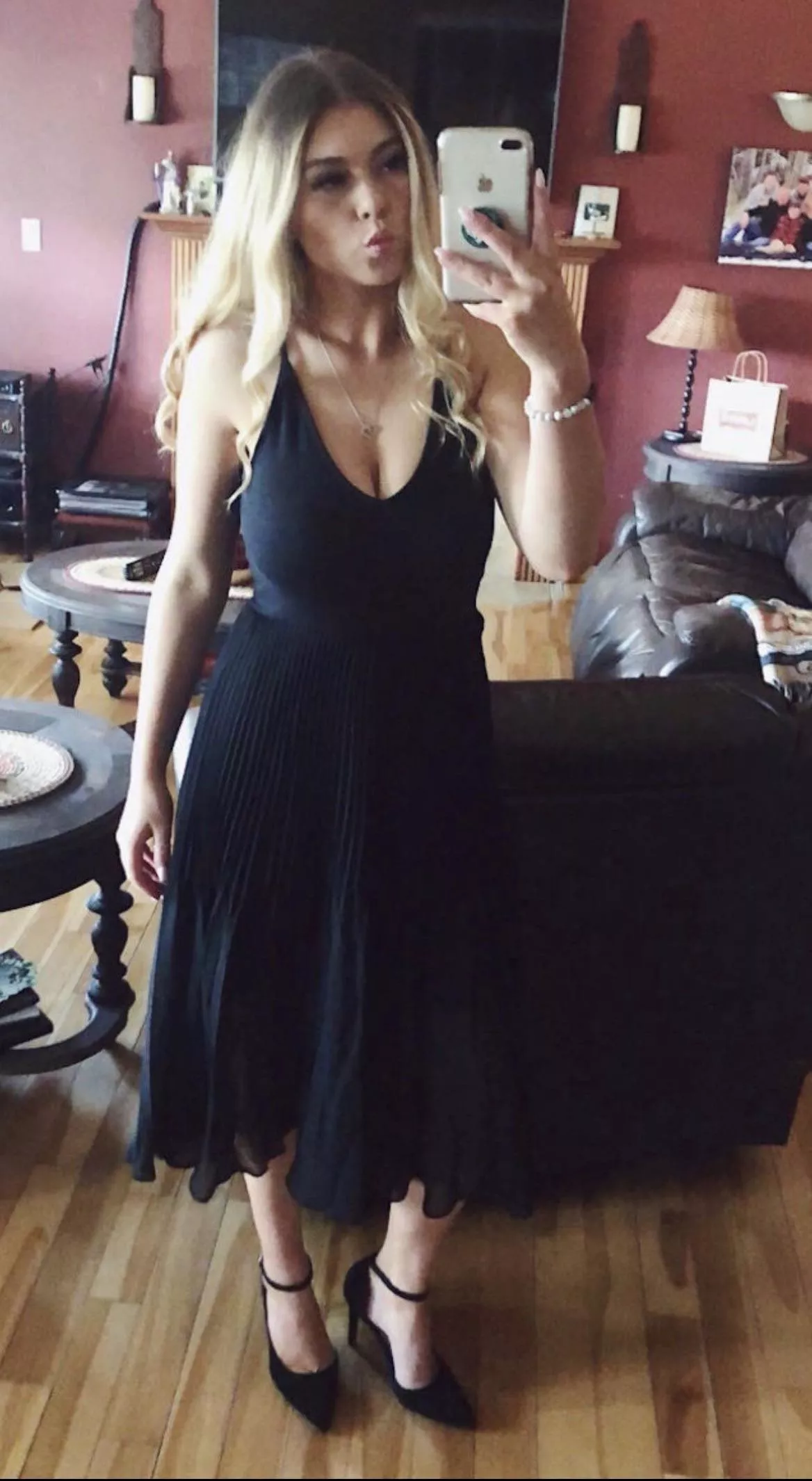 Black dress is always a good choice.