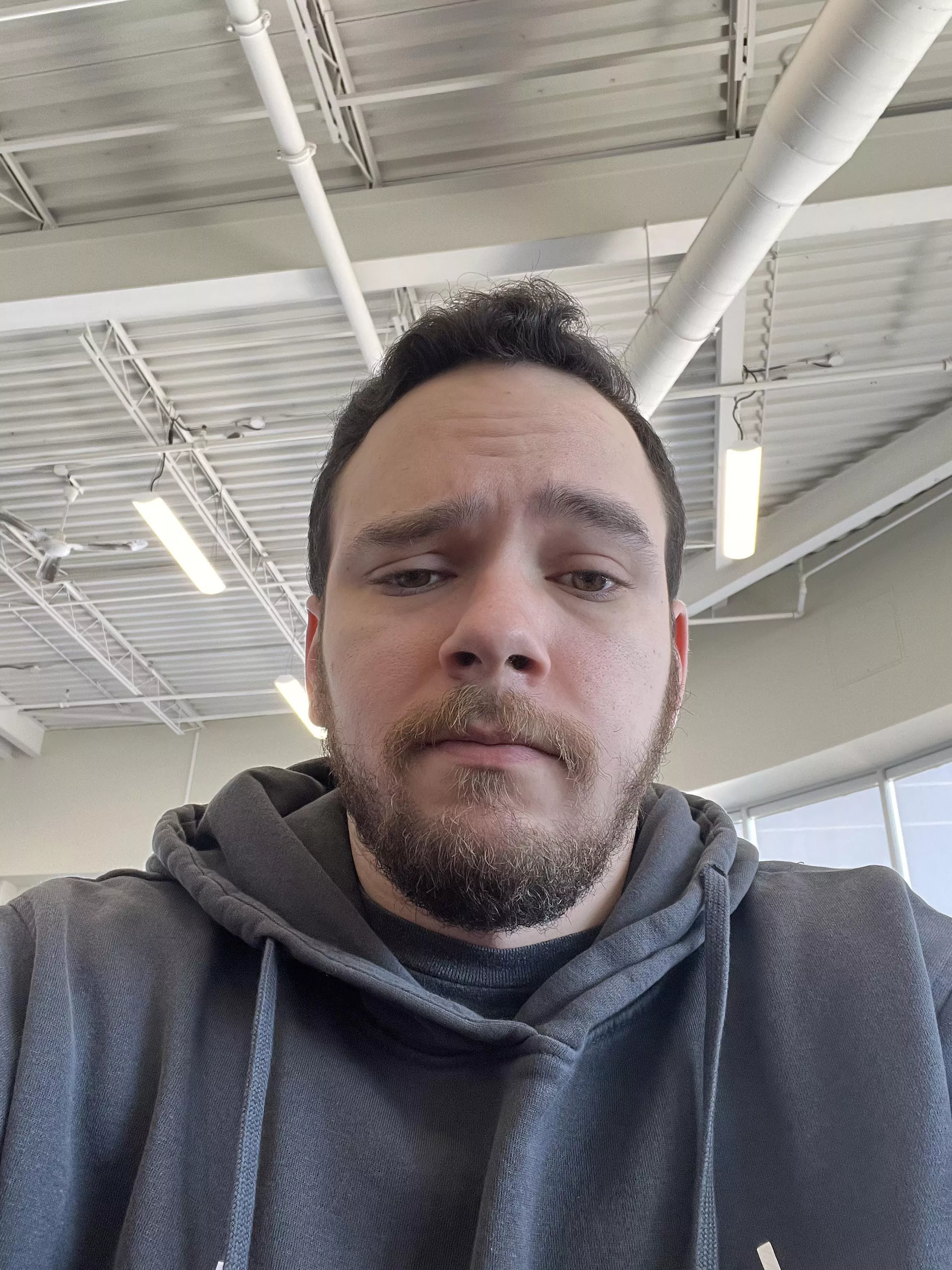 Brought my car in for an issue that was supposed to cost $400. This is my unimpressed face finding out there are more serious issues with it that will cost me $3000.00. Guess I’m getting a (very cheap) bottle of wine for later tonight to salvage this d