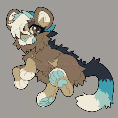 Cove Chibi (art by me/@cougarcoves)