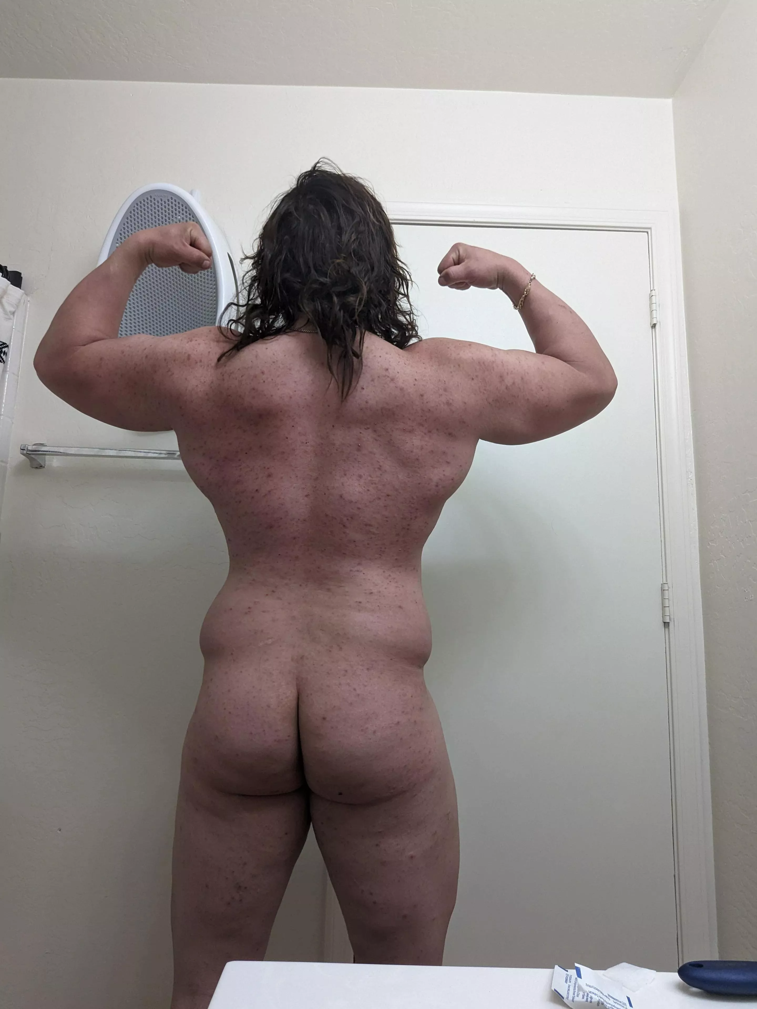 current body type; works out but still loves pizza