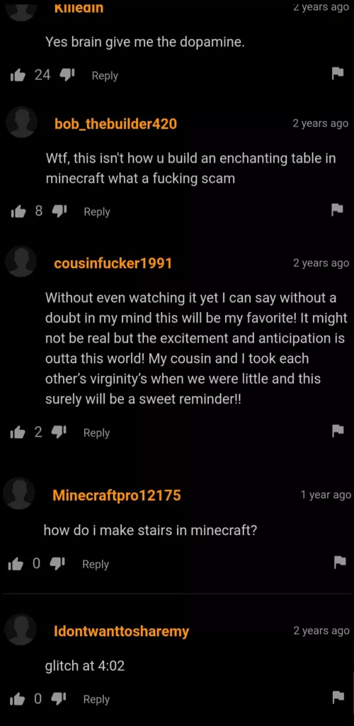 found the weirdest comment section on a single video