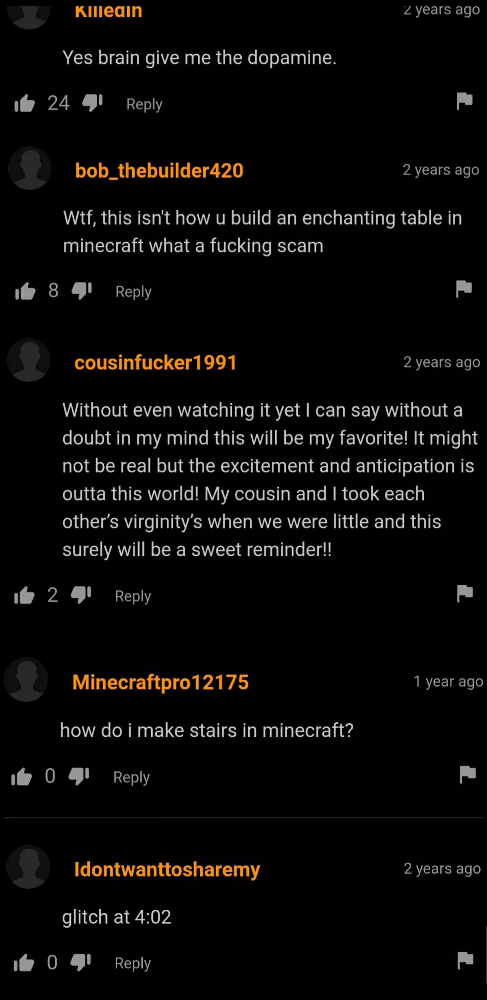 found the weirdest comment section on a single video