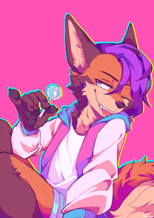 fox ( art by me @kazookatt)