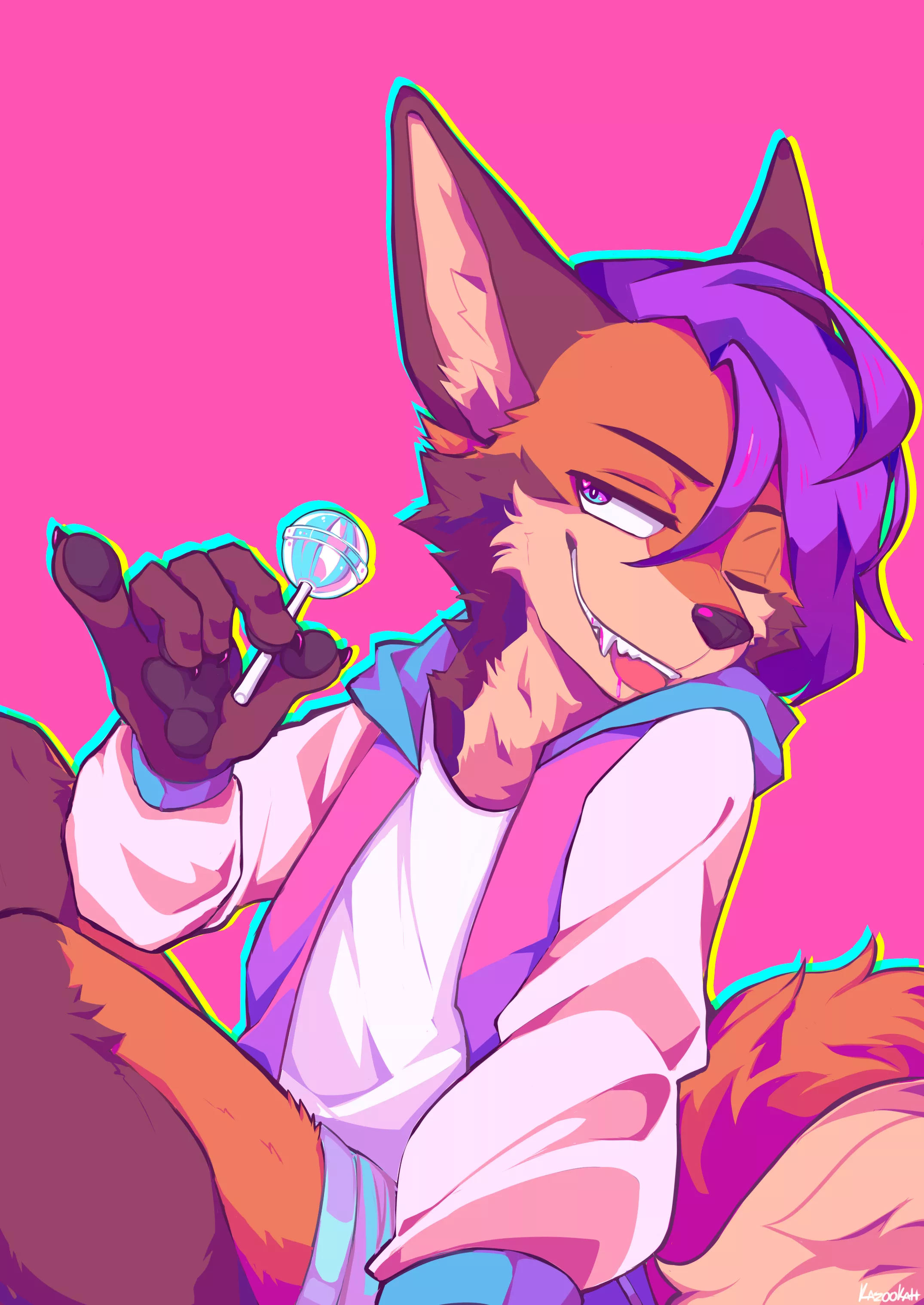 fox ( art by me @kazookatt)