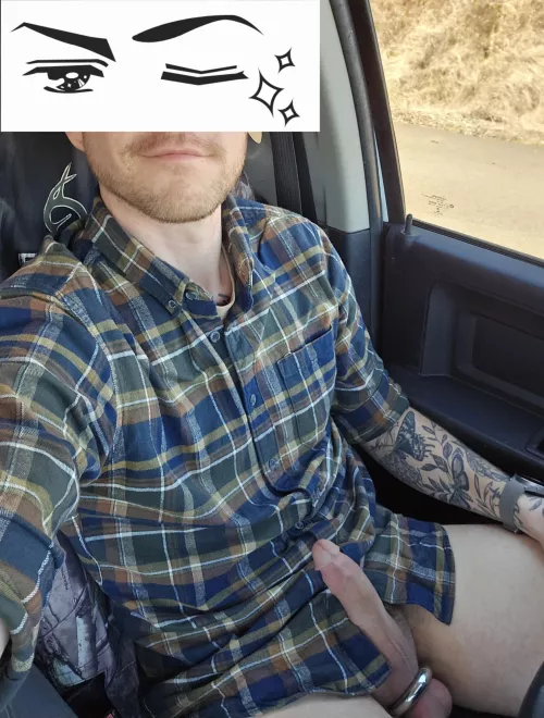 Had to pull over the work truck to take care of something earlier