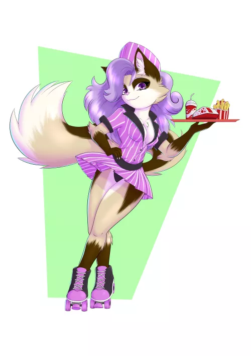 Hello! Can I take your orders? (art by me, commissions open, any questions DM me, and info in comments)