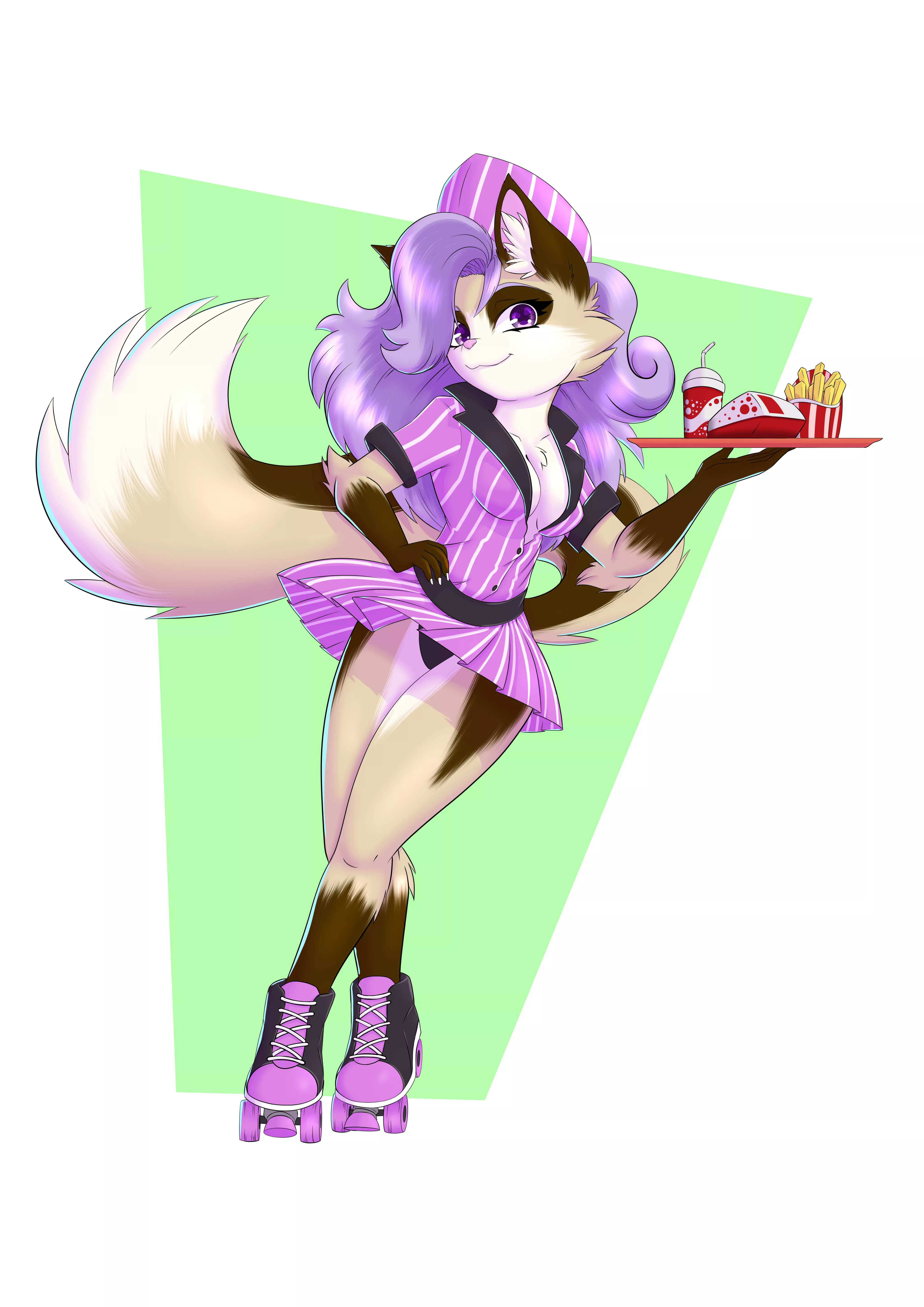 Hello! Can I take your orders? (art by me, commissions open, any questions DM me, and info in comments)