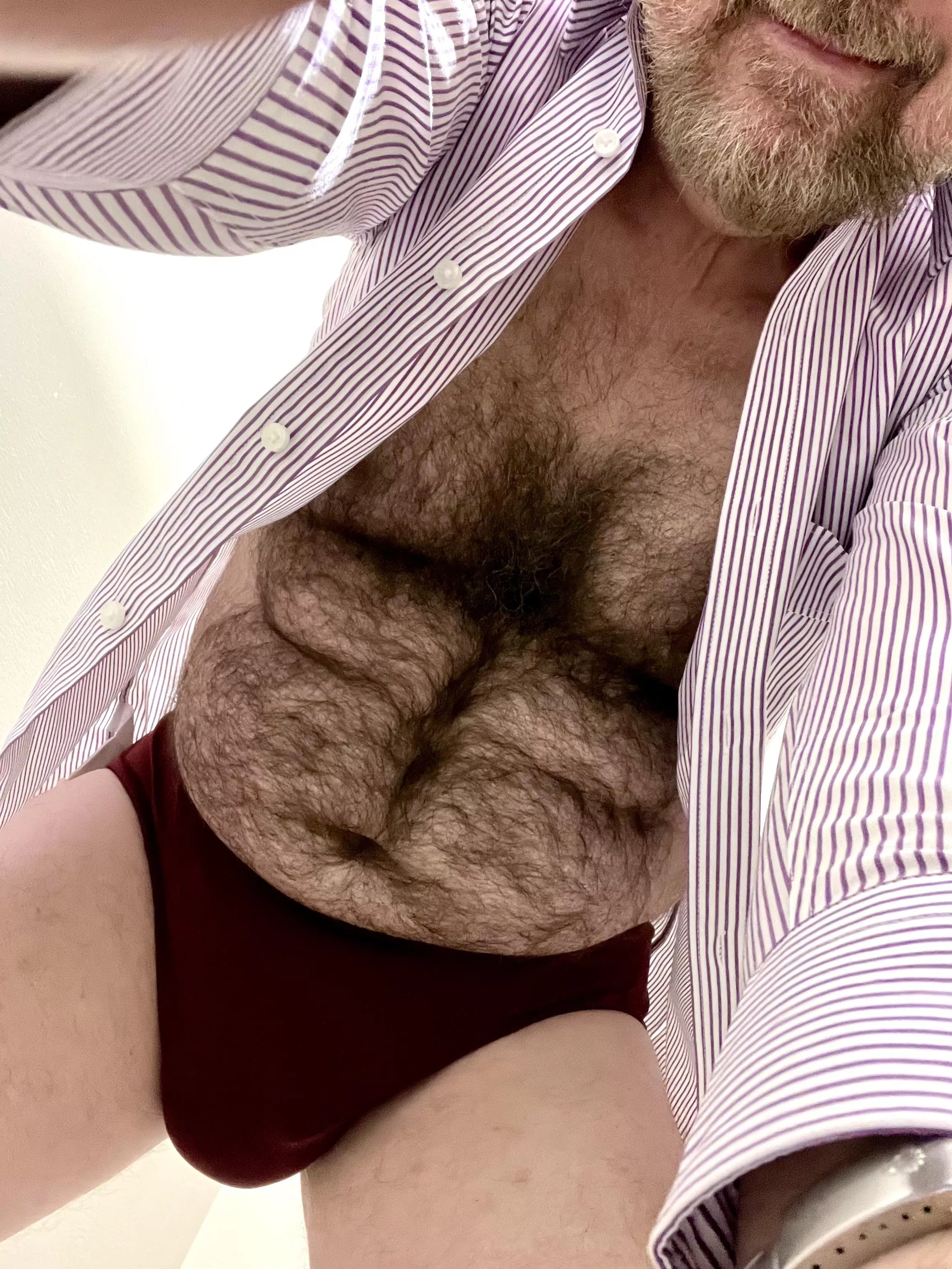 Home from work. Care to run your fingers through it?