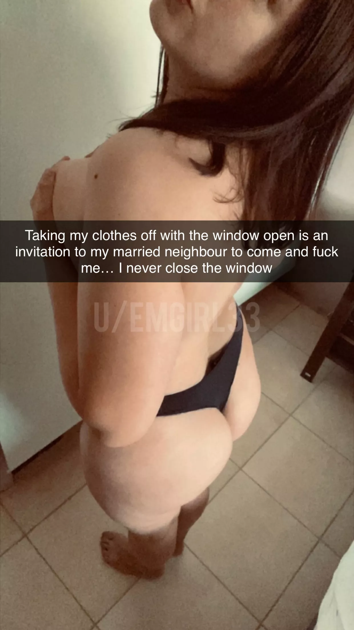 I always beg him to pull my hair and spank my ass until I’m screaming his name