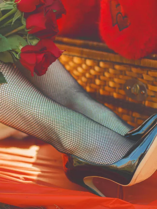 I bet a dirty little slut like you would LOVE to lick my heels and kiss my feet, huh?