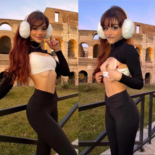 i flashed everyone at the coliseum