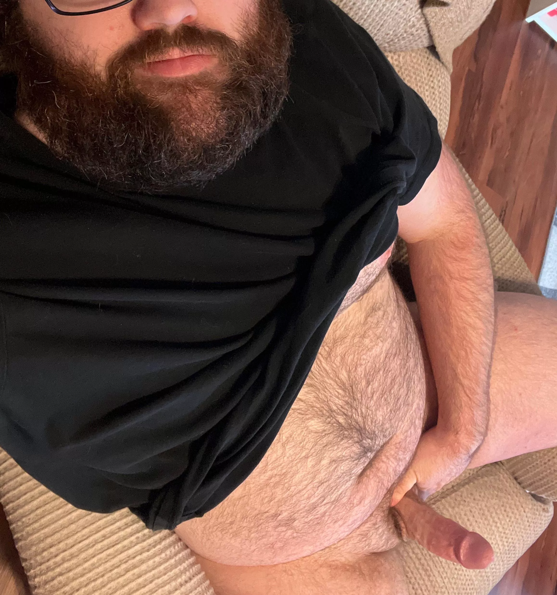 I wonder how we could both fit in this chair…