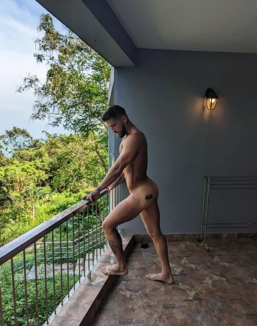 I'm sure the neighbours enjoyed the view