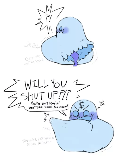 {Image} Money Ghost nonsense i drew last night (art by NegaPosi) [Male Pred] [Ambiguous Prey] [Unwilling Prey]