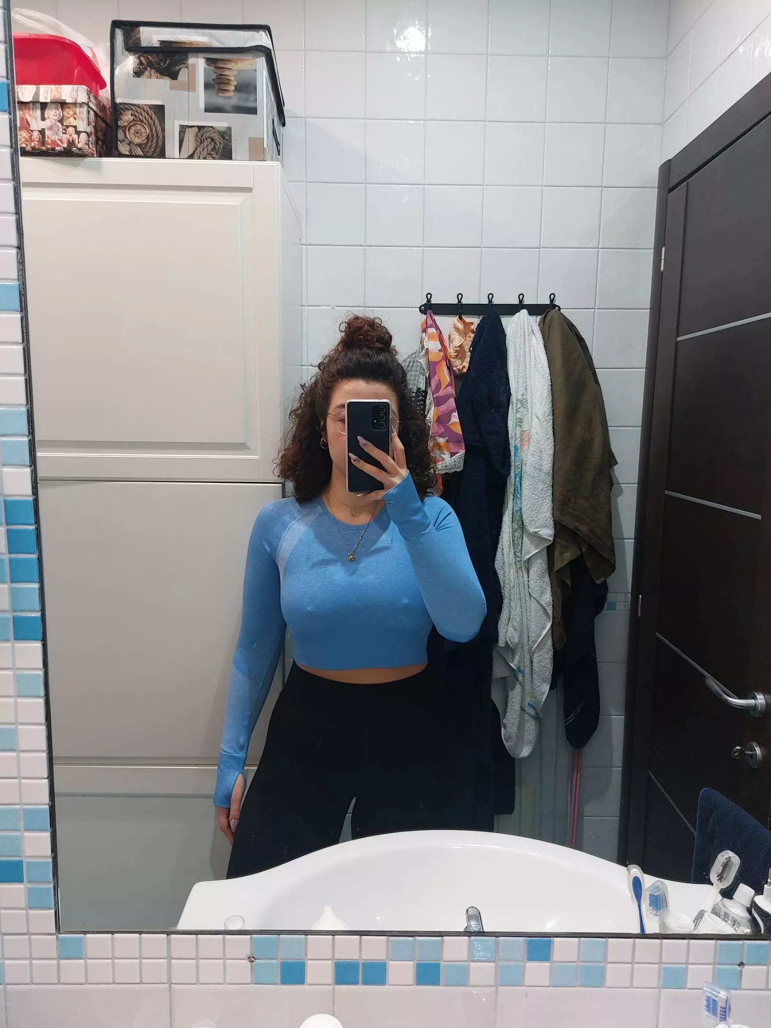 It took me a while too long, I got distracted by my own boobs