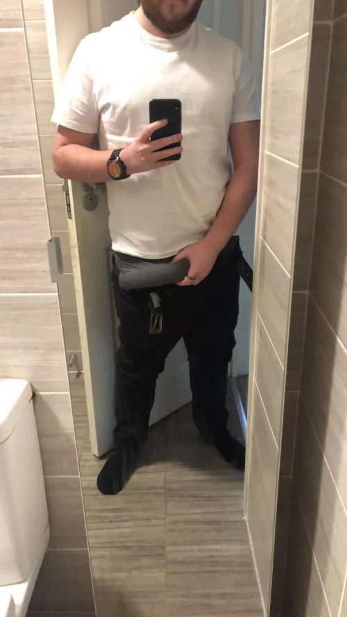 Just casually grabbing my junk