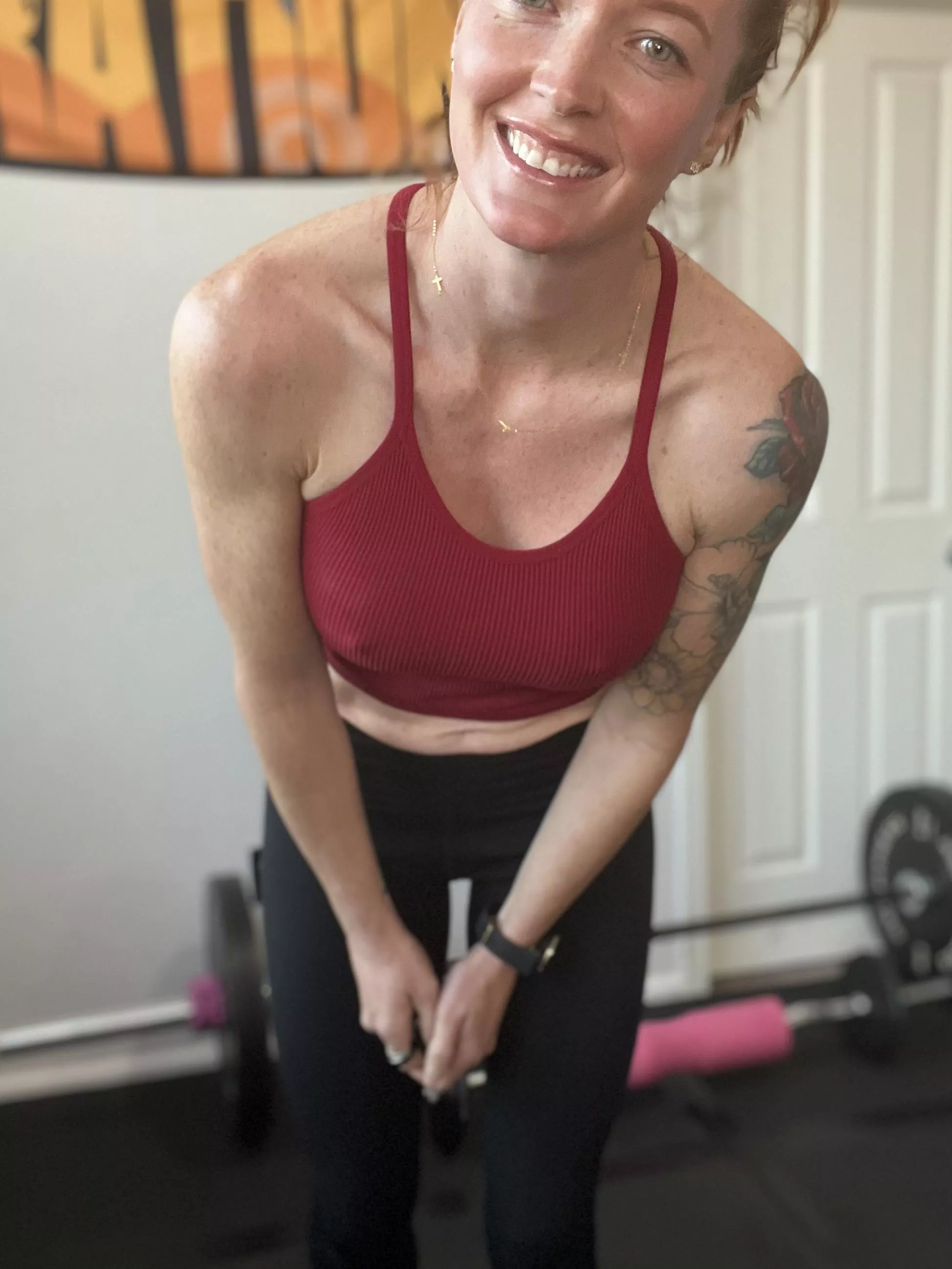 Just me in my home gym. Would love to train you sometime.