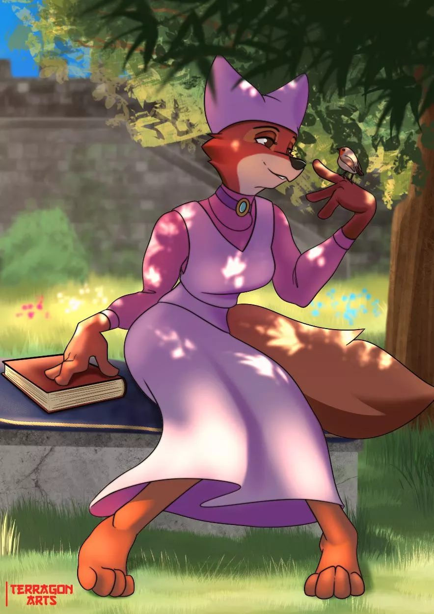 Maid Marian- Disney’s Robin Hood (art by me)