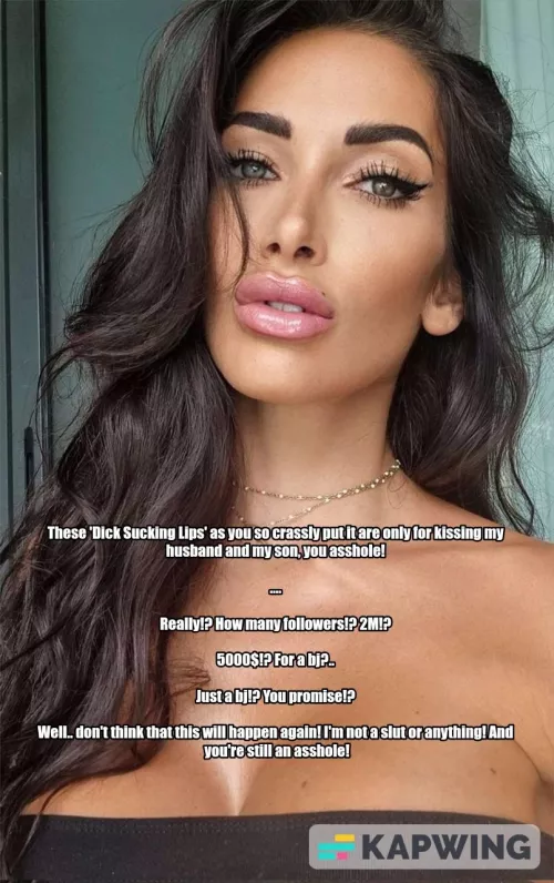 Money and fame will make this bimbo married mom suck dick