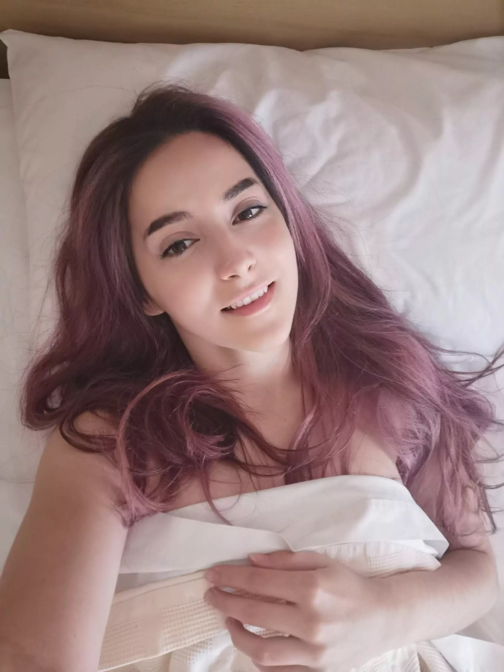 My hair just dried and now I'm ready for sleep